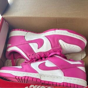 Nike Kids Fuchsia and White Sneakers